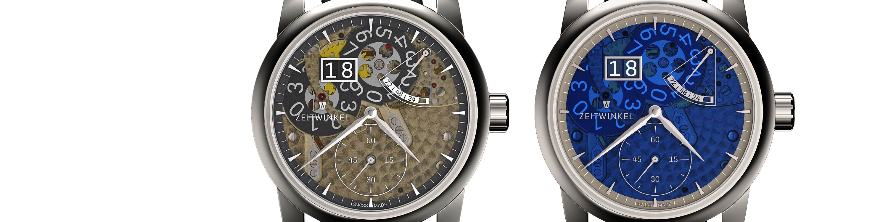 Zeitwinkel 39.7mm manufacture watch 173° Saphir - Zeitwinkel EN